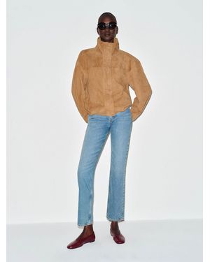Reformation Veda Kendall Suede Jacket - Brown