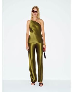 Reformation Samantha Silk Two Piece - Green