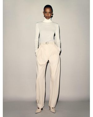 Reformation Ophelia Tissue Cashmere Turtleneck - Natural
