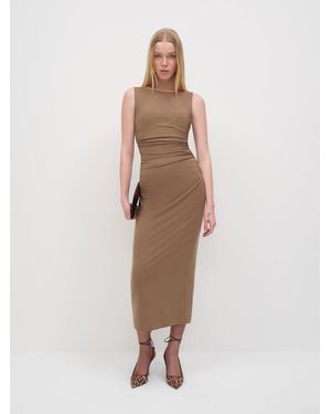 Reformation Benson Knit Dress - Natural