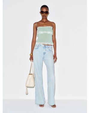 Reformation Masiey Top Lace - White