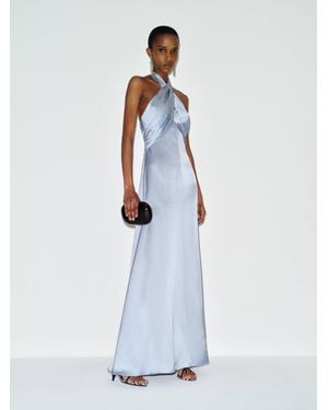 Reformation Veria Silk Dress Cloud 0 - White