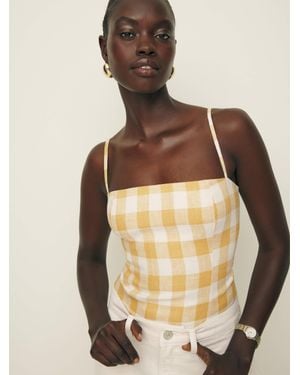 Reformation Overland Linen Top - Natural