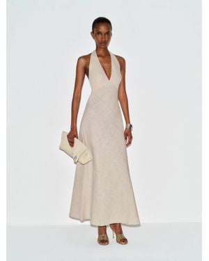 gray halter dress Graylee Halter Denim Mini Dress main image 1