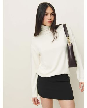Reformation Anya Knit Top - Natural