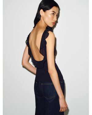 Reformation Georgianna Knit Top - Blue