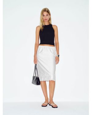 Reformation Rosemary Skirt - White