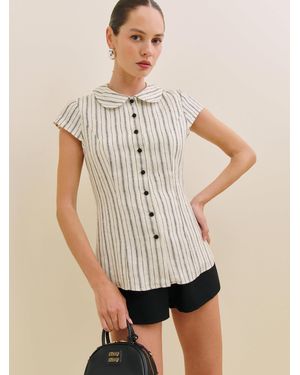 Reformation Molly Linen Shirt - Natural
