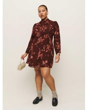 Reformation Sunna Dress Es 14 - Red