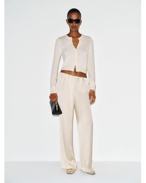Reformation Stacey Satin Short Pant - Natural