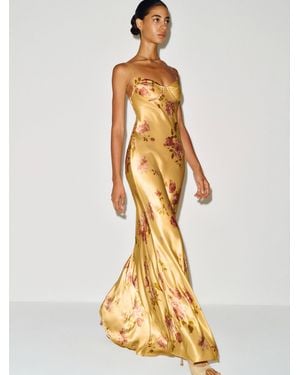Reformation Neva Silk Dress 0 - Metallic