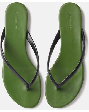 Reformation Amelia Flat Thong - Green