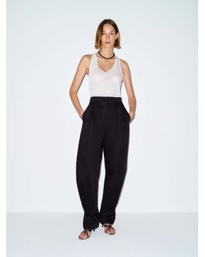 Reformation Oria Barrel Leg Pant 0 - Blue