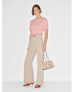 Reformation Ziva Cashmere Sweater T-Shirt - Natural