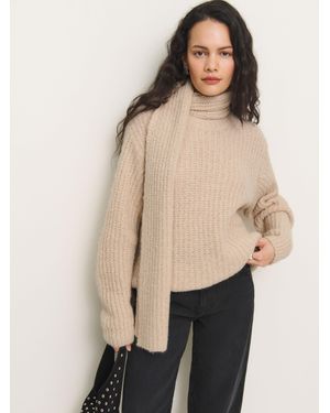 Reformation Spence Scarf Jumper - Natural