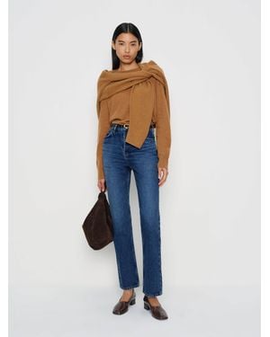 Reformation Cynthia High Rise Straight Jeans Denim - Blue