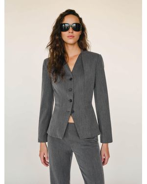 Reformation Dasha Blazer - Gray