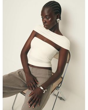 Reformation Harvey Knit Top in Natural | Lyst