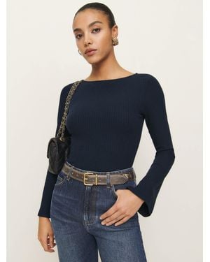 Reformation Miller Knit Top - Blue