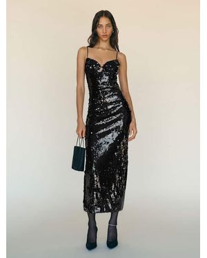 Reformation Frankie Dress Sequin 2 in Natural | Lyst