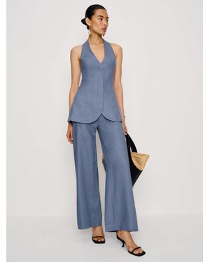 Reformation Clove Linen Two Piece - Blue