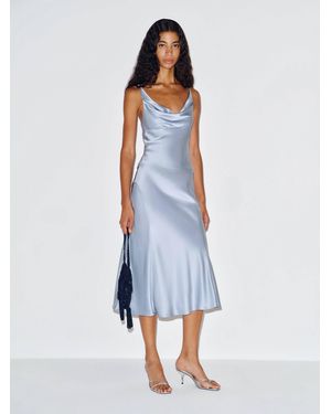 Reformation Olivine Silk Two Piece Cloud - Blue
