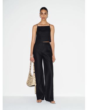 Reformation Gale Linen Mid Rise Pant - White