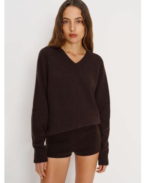Reformation Walton Cashmere V-Neck - Black