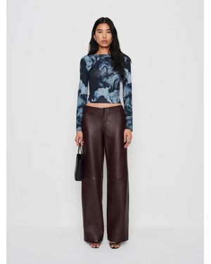 Reformation Wiley Knit Top - Blue