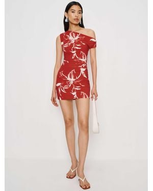 Reformation Belle Knit Dress - Red