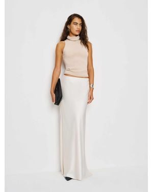 Reformation Marcy Cashmere Turtleneck Tank - White