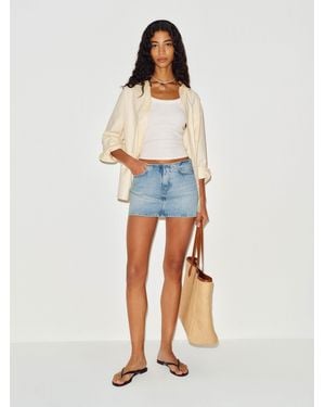 Reformation Rylee Low Rise Denim Mini Skirt - Blue