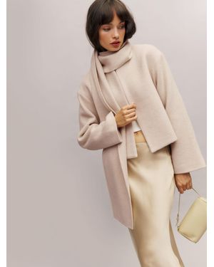 Reformation Porter Cropped Jacket - Natural