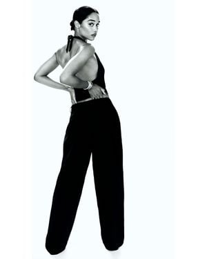 Reformation Petites Danielle Oversized Pant - Blue