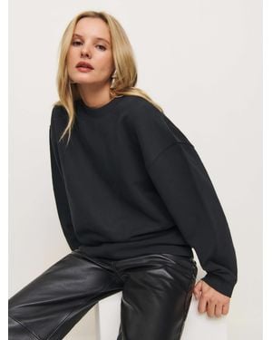 Reformation Relaxed Crewneck Sweatshirt - Black
