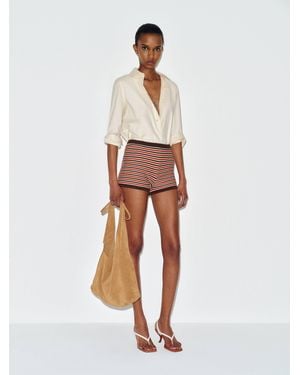 Reformation Darla Cotton Micro Short - White