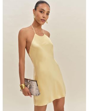 Reformation Jennis Silk Dress - Natural