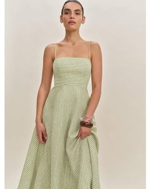 Reformation Monette Linen Dress 10 - Green