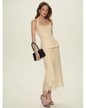 Reformation Carolina Linen Skirt - Natural
