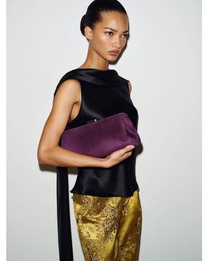 Reformation Lara Frame Bag - Purple