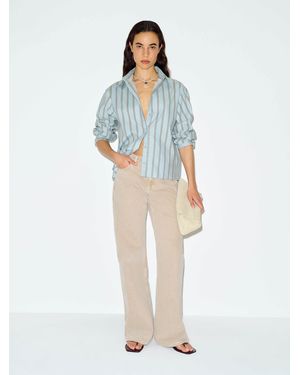 Reformation Andy Oversized Shirt - Blue