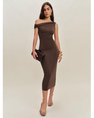 Reformation Jamen Knit Dress - Natural