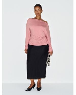 Reformation Landon Knit Top Es - Red