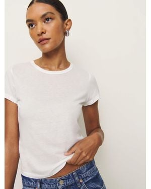 Reformation Max Slim T-Shirt - White