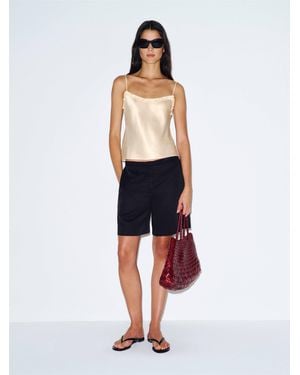 Reformation Kristen Silk Top - White