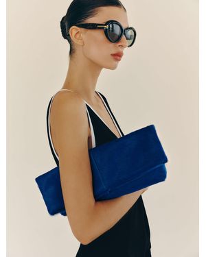 Reformation Inez Clutch - Blue