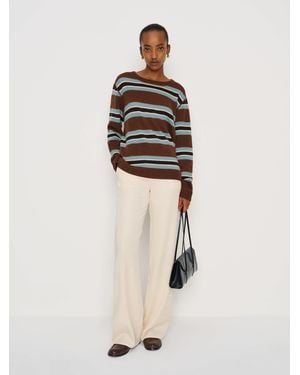 Reformation Cashmere Boyfriend Sweater - Natural