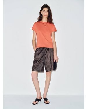 Reformation Rowan Crew T-Shirt - Orange