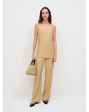 Reformation Kristen Two Piece Plaid - Natural