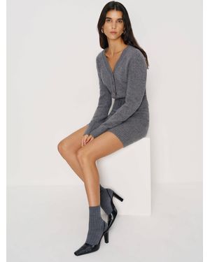 Reformation August Regenerative Merino Socks Mid - Grey